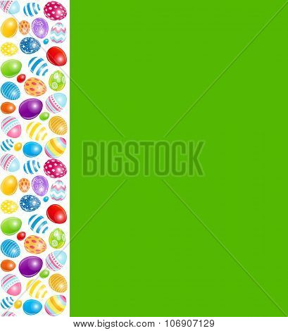 Beautiful Easter Egg Menu Vector Illustration