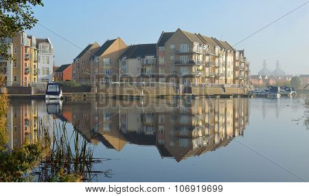 Marina development at Eynesbury