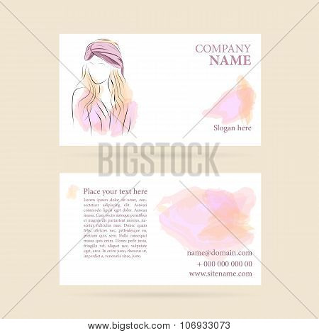 Vector illustration of Business card