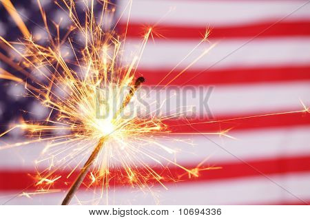 Stjernekaster og Usa Flag