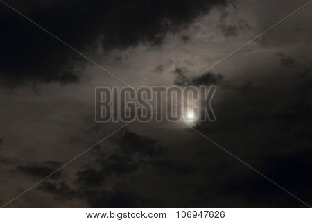 night sky   with clouds