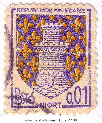 France - Circa 1955: A Stamp Printed In France From The 