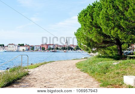 Porec, Istria, Croatia On A Hot Sunny Day