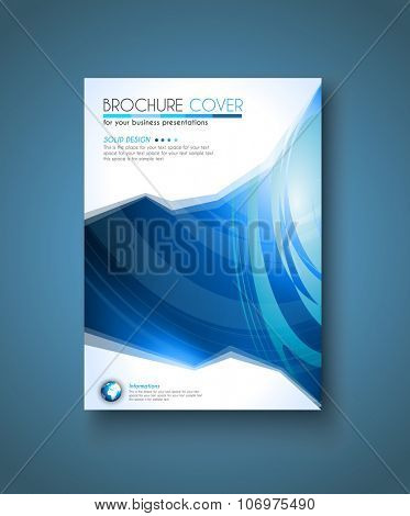 Brochure template, Flyer Design or Depliant Cover for business presentation and magazine covers.