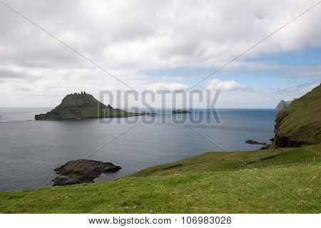 Gasholmur And Tindholmur On The Faroe Islands