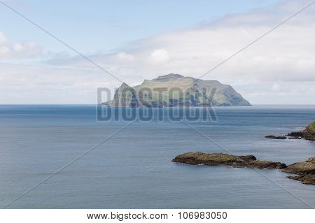 The Island Mykines On The Faroe Islands