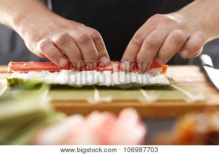Japanese restaurant, sushi.