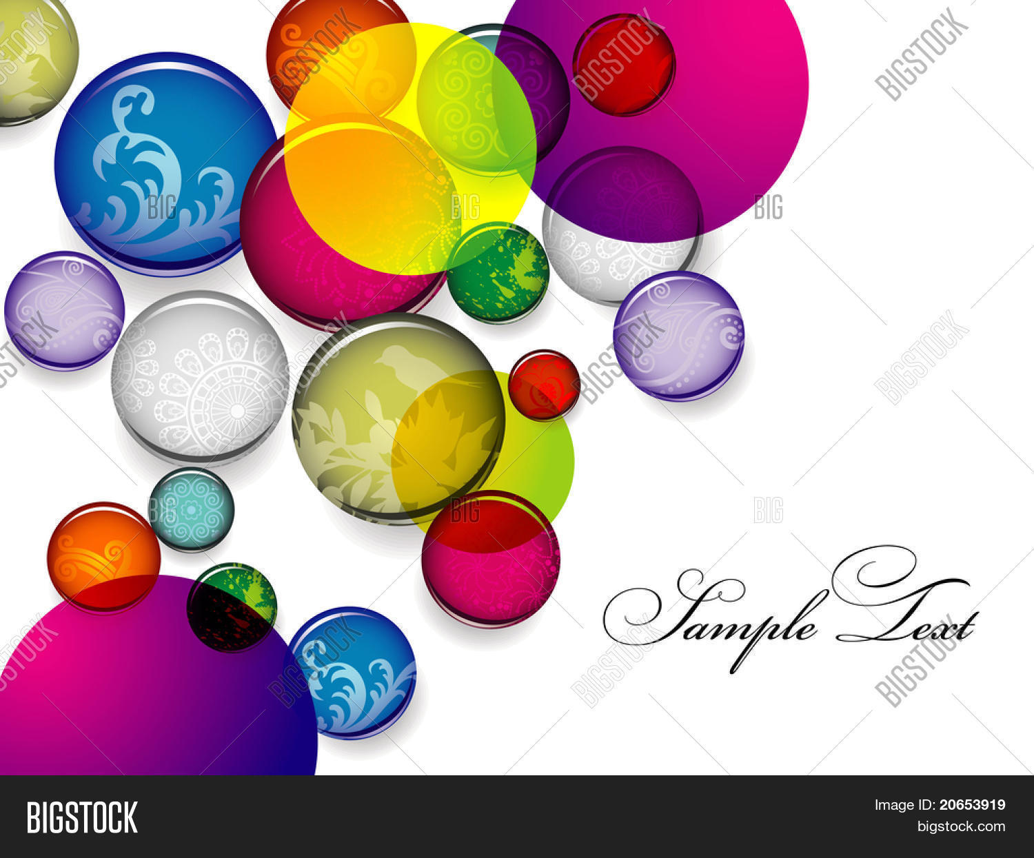Set Glass Buttons Vector & Photo (Free Trial) | Bigstock