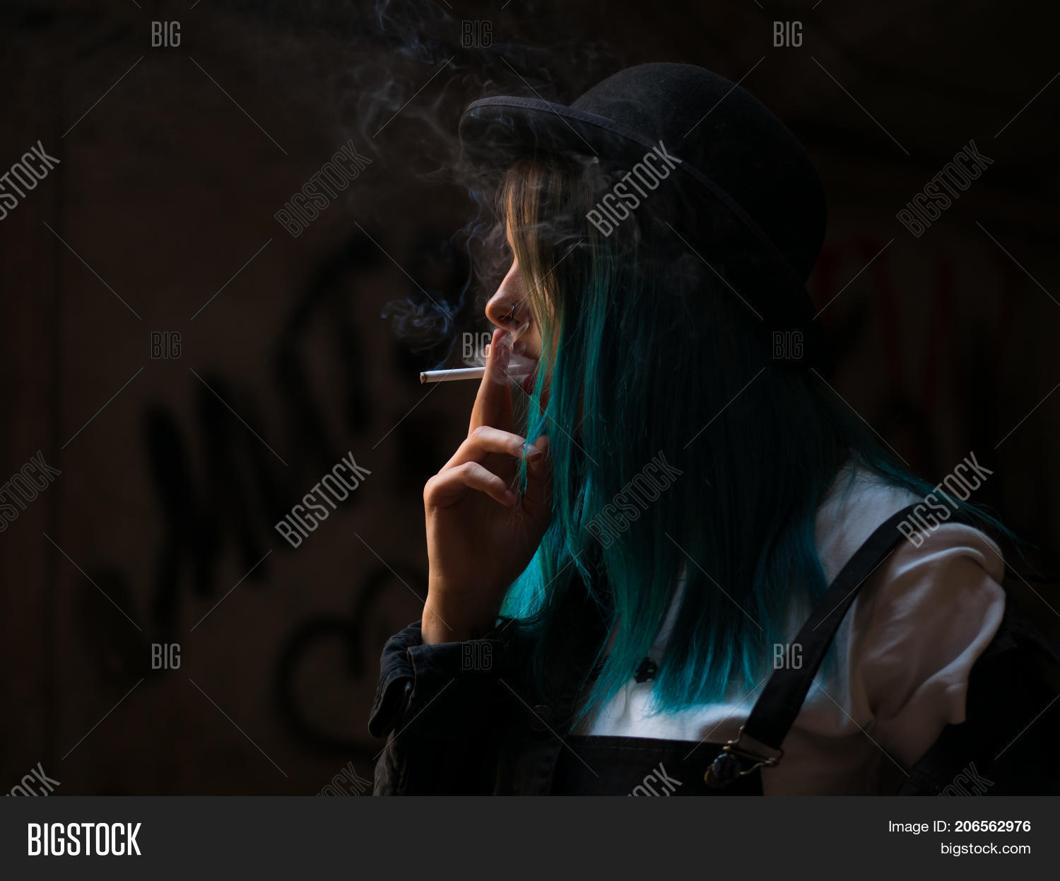 Hipster Girl Smoking Hipster Girl Smoking