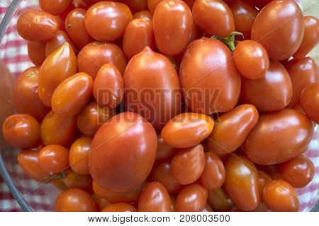 assortment of kind of fresh and organic tomatoes