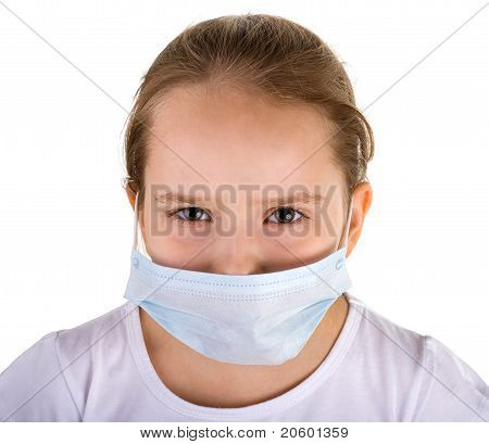 Meisje In medische masker