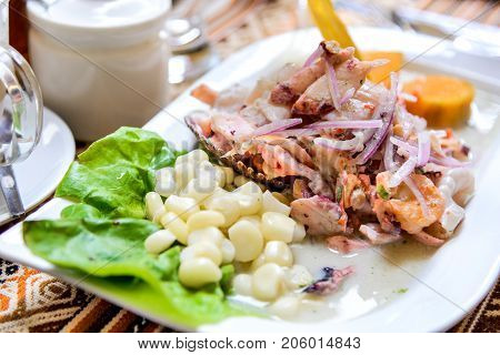 Peru South America - Ceviche is of Peruvian dish origin and consumed in Latin America.