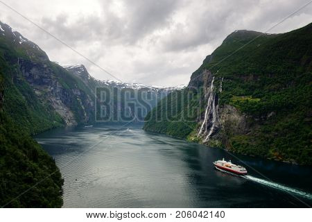 Breathtaking view of Sunnylvsfjorden fjord