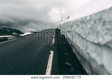 Famous Aurlandsvegen mountain road