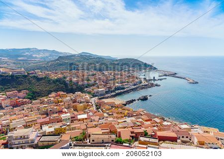 Medieval town of Castelsardo on Sardinia, Italy