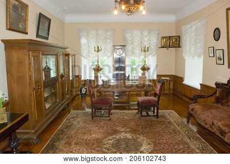 Vinnitsa,Ukraine, MAY  27, 2012: Cabinet Russian surgeon of the 19th century Nikolai Pirogov, the museum