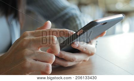 business woman using cellphone 