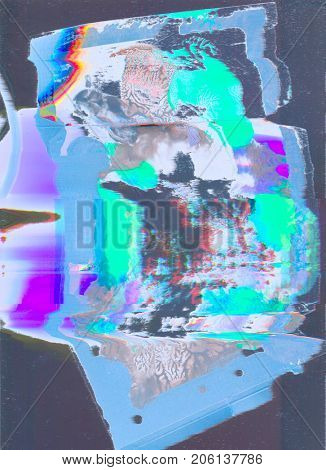 Psychedelic distorted background