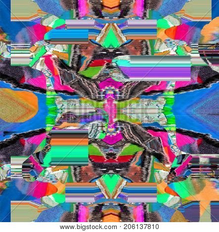 Psychedelic distorted background