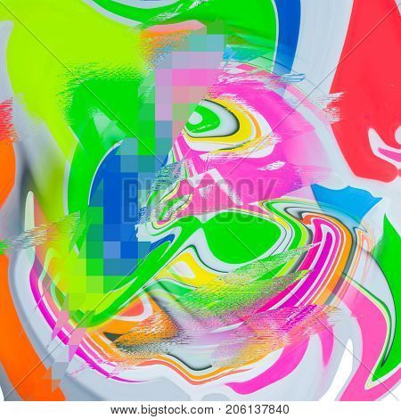 Psychedelic distorted background
