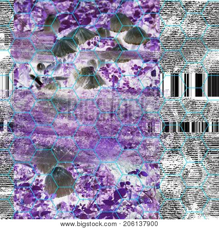 Psychedelic distorted background