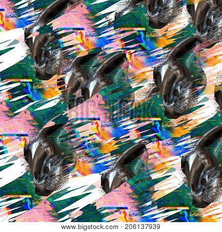 Psychedelic distorted background