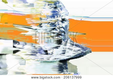 Psychedelic distorted background