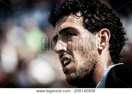 VALENCIA, SPAIN - SEPTEMBER 16: Dani Parejo during Spanish La Liga match between Levante Ud and Valencia CF at Ciutat de Valencia Stadium on September 16, 2017 in Valencia, Spain