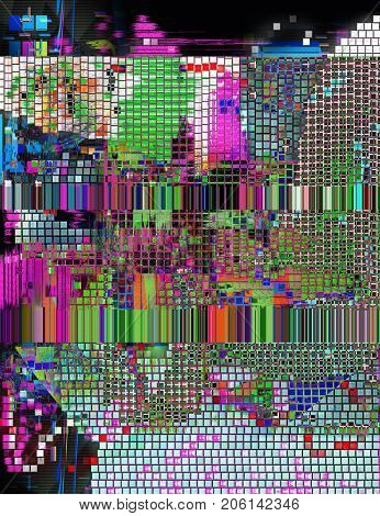 Psychedelic distorted background