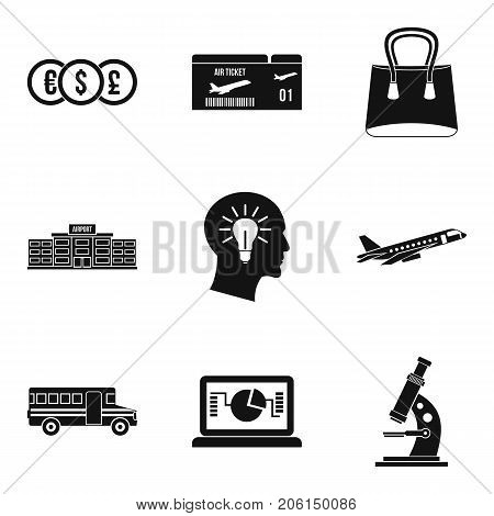 Trap icons set. Simple set of 9 trap vector icons for web isolated on white background