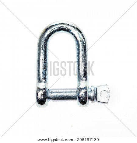 climbing equipment - carbine isolated on white background