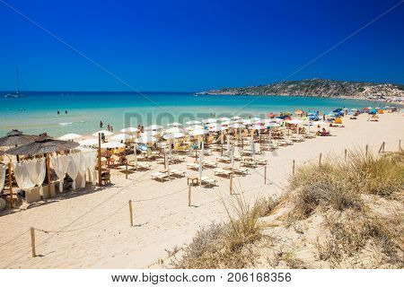 Su Giudeu Beach, Chia.