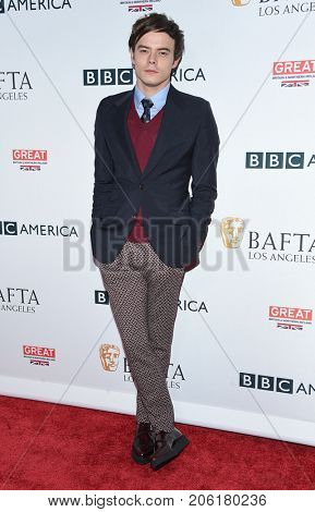 LOS ANGELES - SEP 16:  Charlie Heaton arrives for the BAFTA TV Tea Party 2017 on September 16, 2017 in West Hollywood, CA                