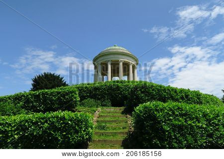 Sunny summer day in a park in Northern Italy