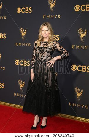LOS ANGELES - SEP 17:  Michelle Pfeiffer at the 69th Primetime Emmy Awards - Arrivals at the Microsoft Theater on September 17, 2017 in Los Angeles, CA