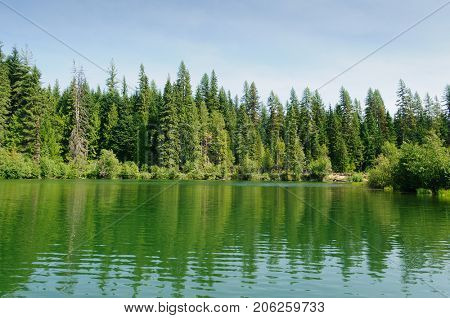 View of Preist's Lake channel to the upper lake