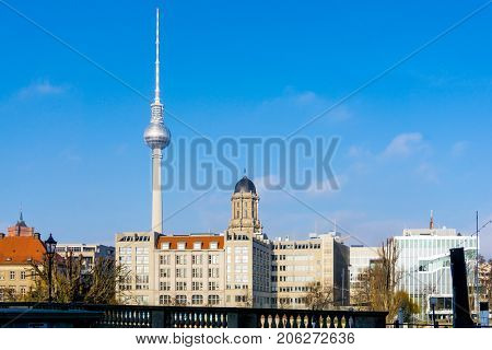 Tv tower or Fersehturm in Berlin,Germany
