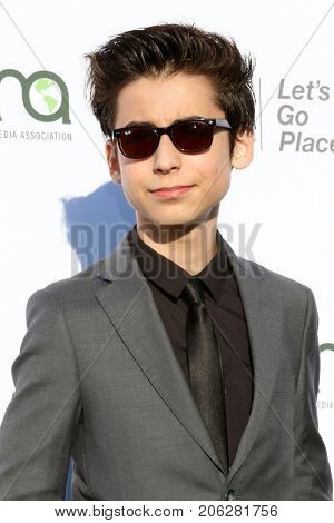 LOS ANGELES - SEP 23:  Aidan Gallagher at the 27th Environmental Media Awards at the Barker Hangaer on September 23, 2017 in Santa Monica, CA