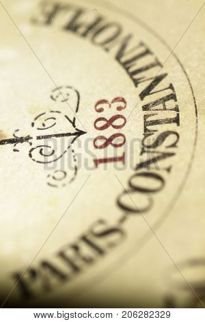 concept of orient express travel with the written paris costantinople