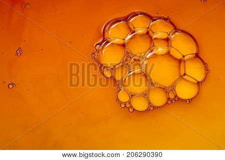 Colorful Water Bubles On Water As Background