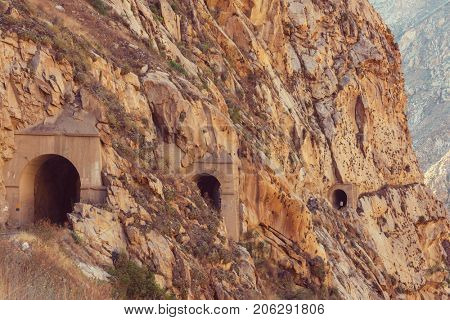 Road in canyon in Peru
