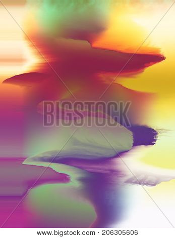 psychedelic abstract glitch background
