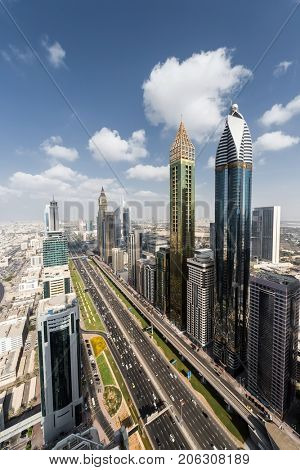 Big Highway, Rose Rayhaan by Rotana, Ahmed Abdul Rahim Al Attar Tower in Dubai, UAE