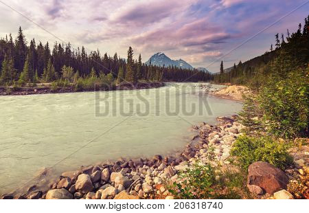 Athabasca River in Jasper National Park