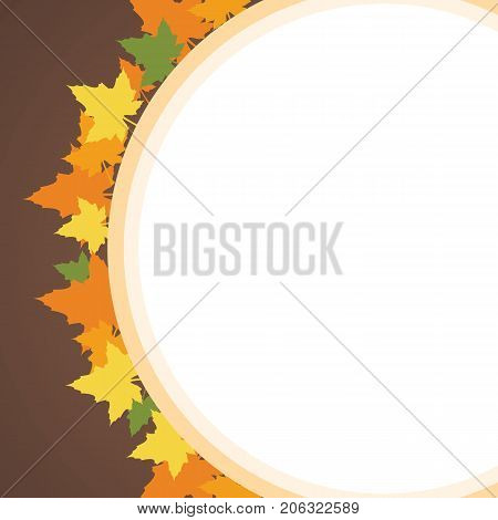 Frame design Thankgiving theme collection vector illustration