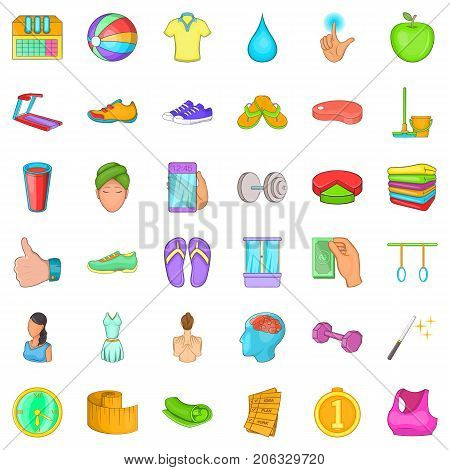 Energy icons set. Cartoon style of 36 energy vector icons for web isolated on white background