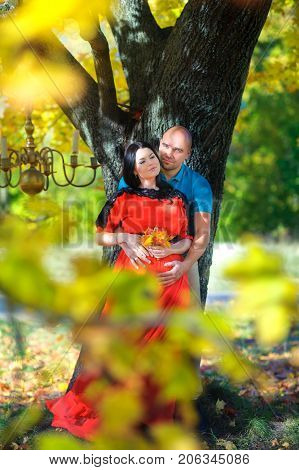 Happy Young Couple Waiting For The Child's Birth