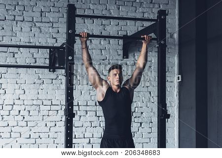 Man Doing Pull Ups