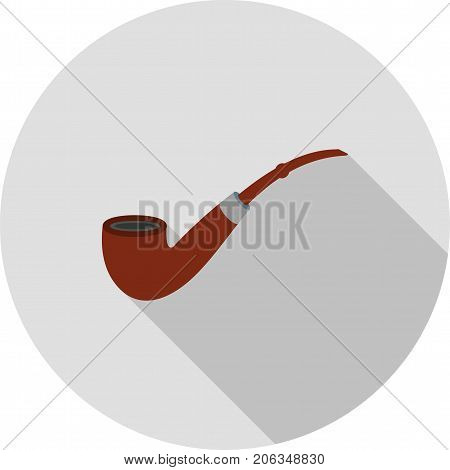 Pipe, smoking, pirate icon vector image. Can also be used for pirate. Suitable for use on web apps, mobile apps and print media.