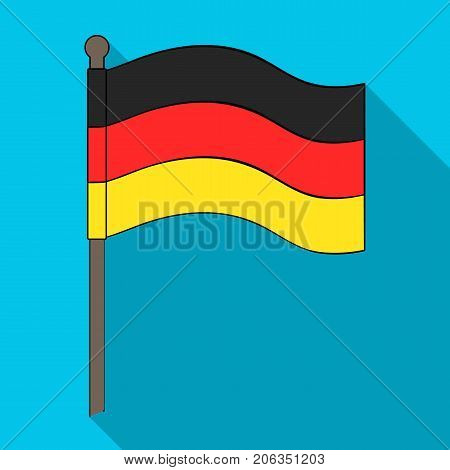 Flag, single icon in flat style.Flag vector symbol stock illustration .